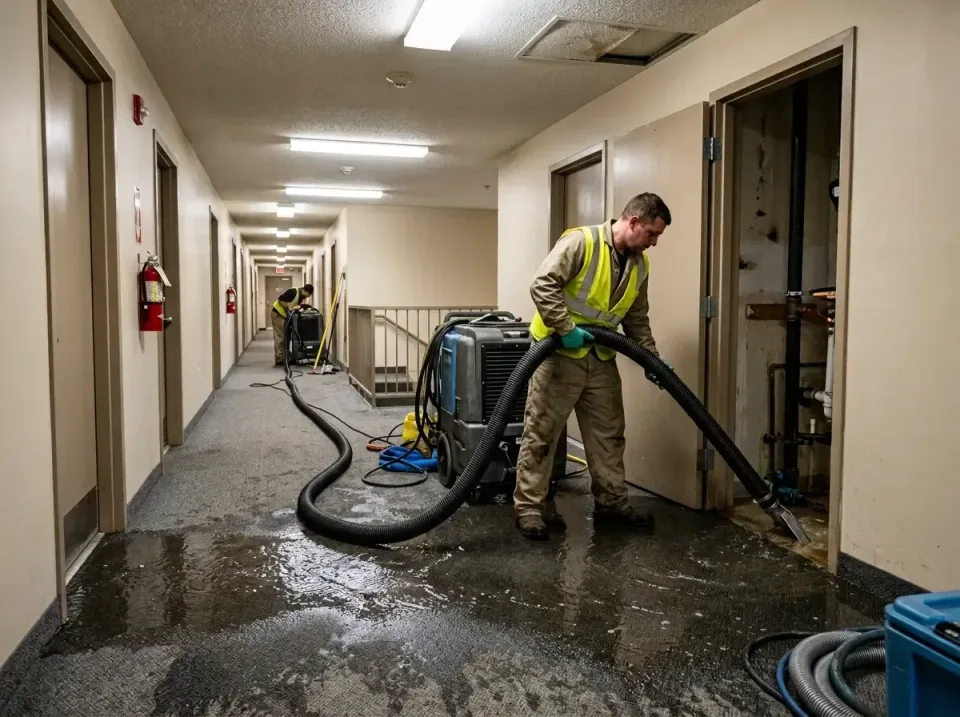 multi-unit-apartment-hallway-f-005 — frequently asked questions, Emergency Burst Pipe Water Extraction & Removal in Rolling…
